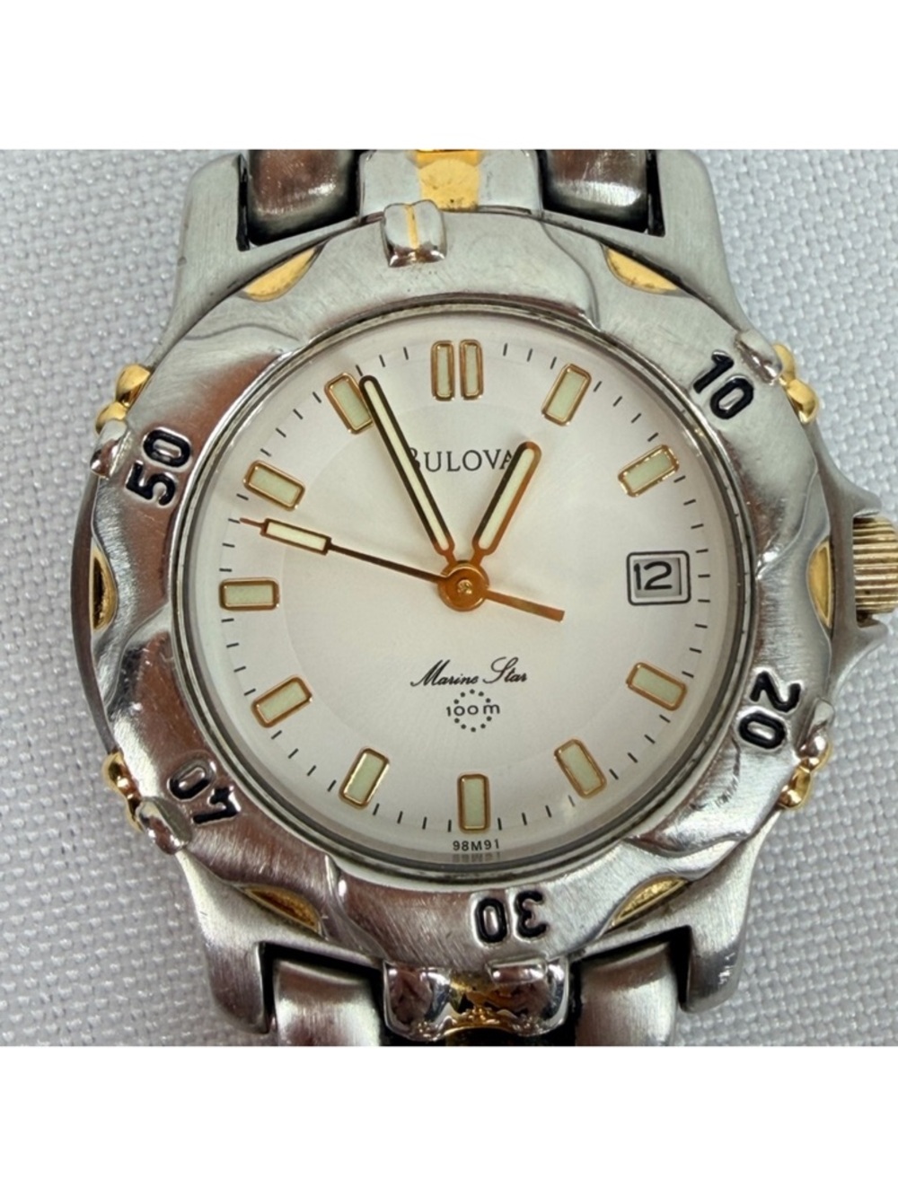 Bulova Marine Star 100M Two Tone Stainless Steel Women’s Watch 98M39. - Picture 14 of 17
